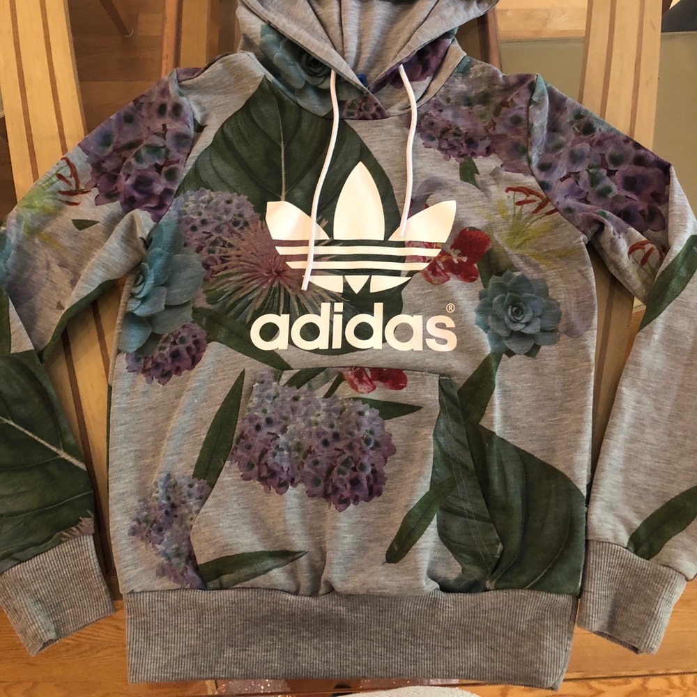 Adidas floral sweatshirt